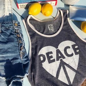 SuperLoveTees scoop tank Peace tank